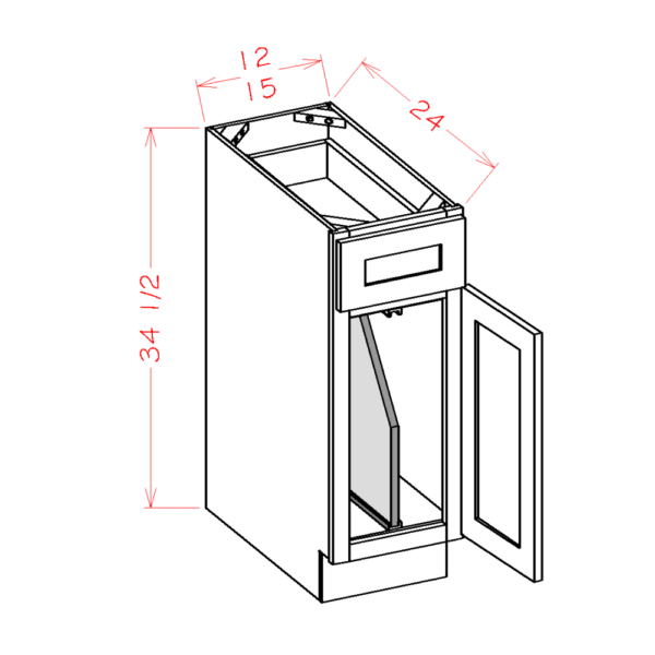 Tray Divider Shaker White