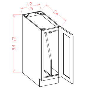 Full Height Tray Divider Shaker White