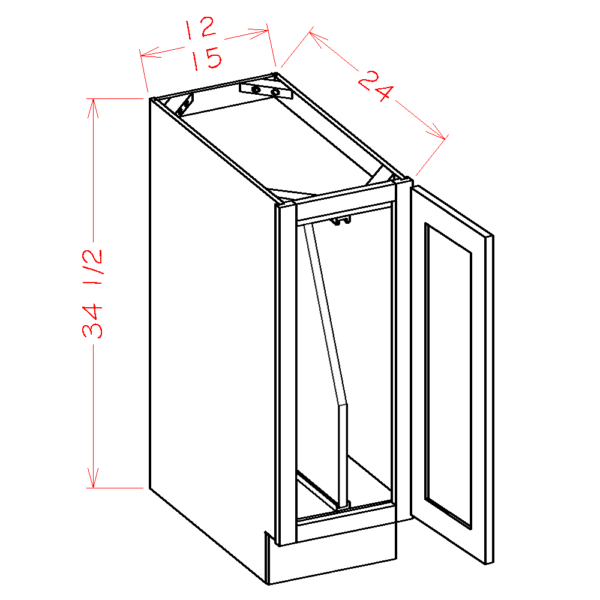 Full Height Tray Divider Shaker White