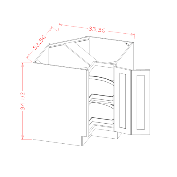 lazy susan base shaker white