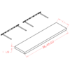 Floating Shelves Shaker Antique White