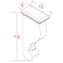 Traditional Corbel Shaker Antique White