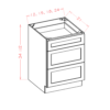 Vanity Drawer Base Shaker Antique White