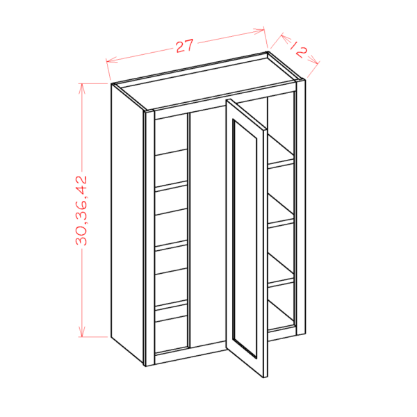 Wall Blind Corner Cabinet Shaker Antique White