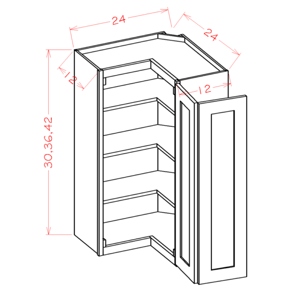 Easy Reach Wall Cabinet Shaker Antique White