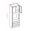 Oven Cabinet Oxford Sage