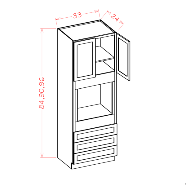 Oven Cabinet Oxford Sage