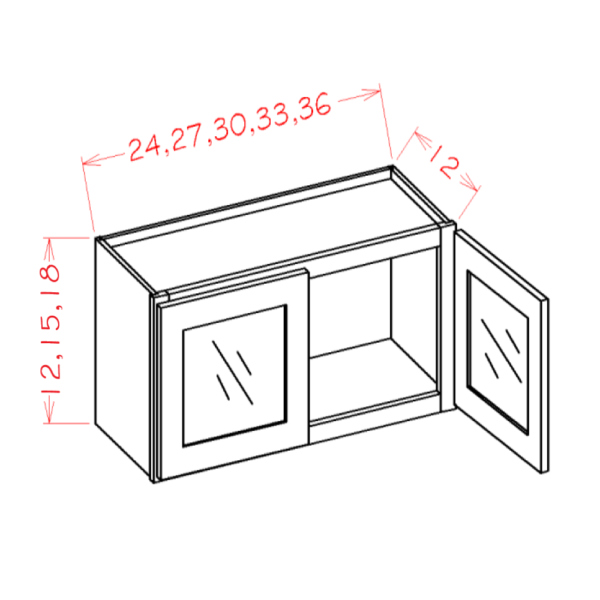 Double Glass Door Wall Stacker Oxford Sage