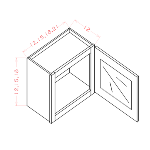 Single Glass Door Wall Stacker Oxford Sage