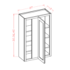 Wall Blind Corner Cabinet Oxford Sage