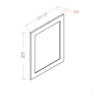 Base Decorative End Panel Oxford Sage