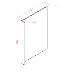 Refrigerator End Panel Oxford Sage