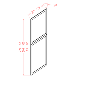 Tall Decorative End Panel Oxford Sage